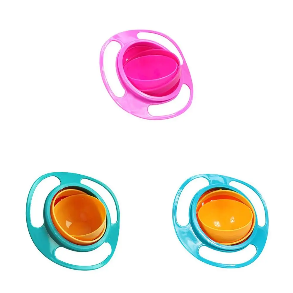 

Universal Gyro Bowl Practical Design Children Rotary Balance Novelty Gyro Umbrella 360 Rotate Spill-Proof Solid Feeding Dishes