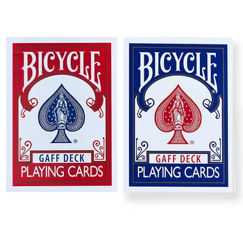 

Bicycle Gaff Deck Playing Cards Red/Blue Rare Limited Poker Magic Cards Special Props Close Up Stage Magic Trick for Magician