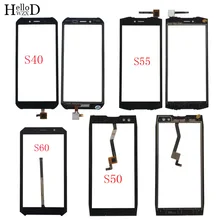 Panel de pantalla táctil para móvil, digitalizador táctil para Doogee S40, S50, S55, S60, lente de cristal frontal, Sensor, pantalla táctil, 3M, toallitas adhesivas