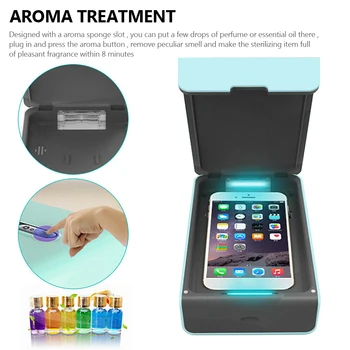 

Portable UV Sterilizer Box for Phone Mask USB Ultraviolet Disinfection Sanitizer with Aroma Difffuser Toothbrush Mask Sterilizer