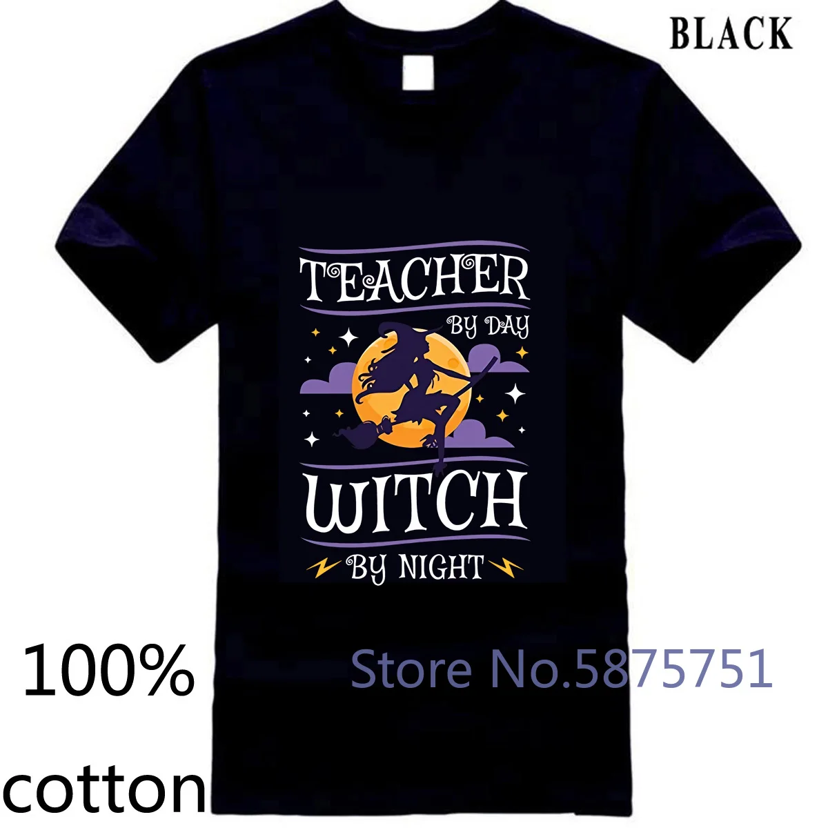 Мужская футболка с надписью Учитель на Хэллоуин дневная ведьма по ночам Рик