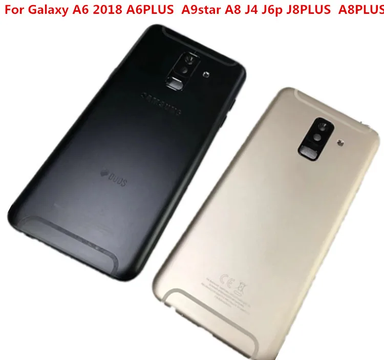 Подарок+ задняя крышка корпуса для samsung Galaxy A6 /A6PLUS задняя крышка батарейного отсека+ кнопка регулировки громкости+ Замена объектива камеры