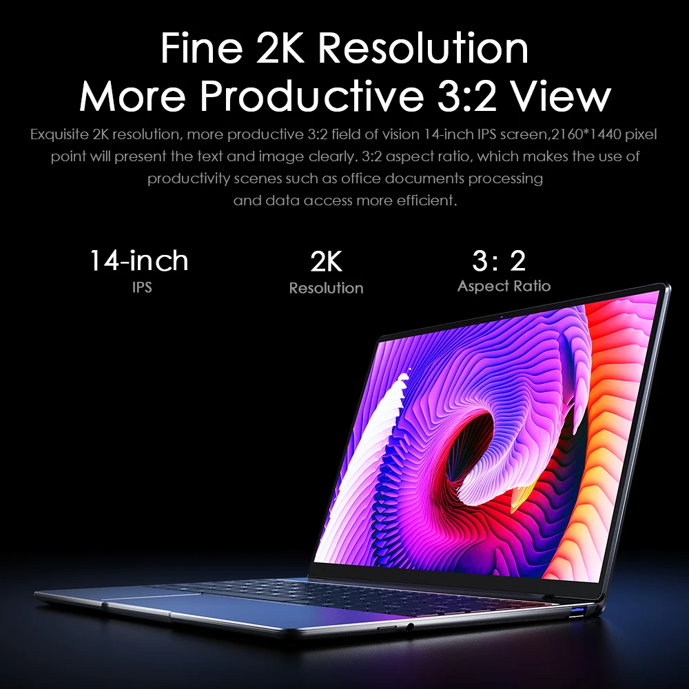 CHUWI original GemiBook Pro 14inch windows 10 Laptop Intel Gemini lake J4125 Quad Core 16GB RAM 512GB SSD With backlit keyboard-1