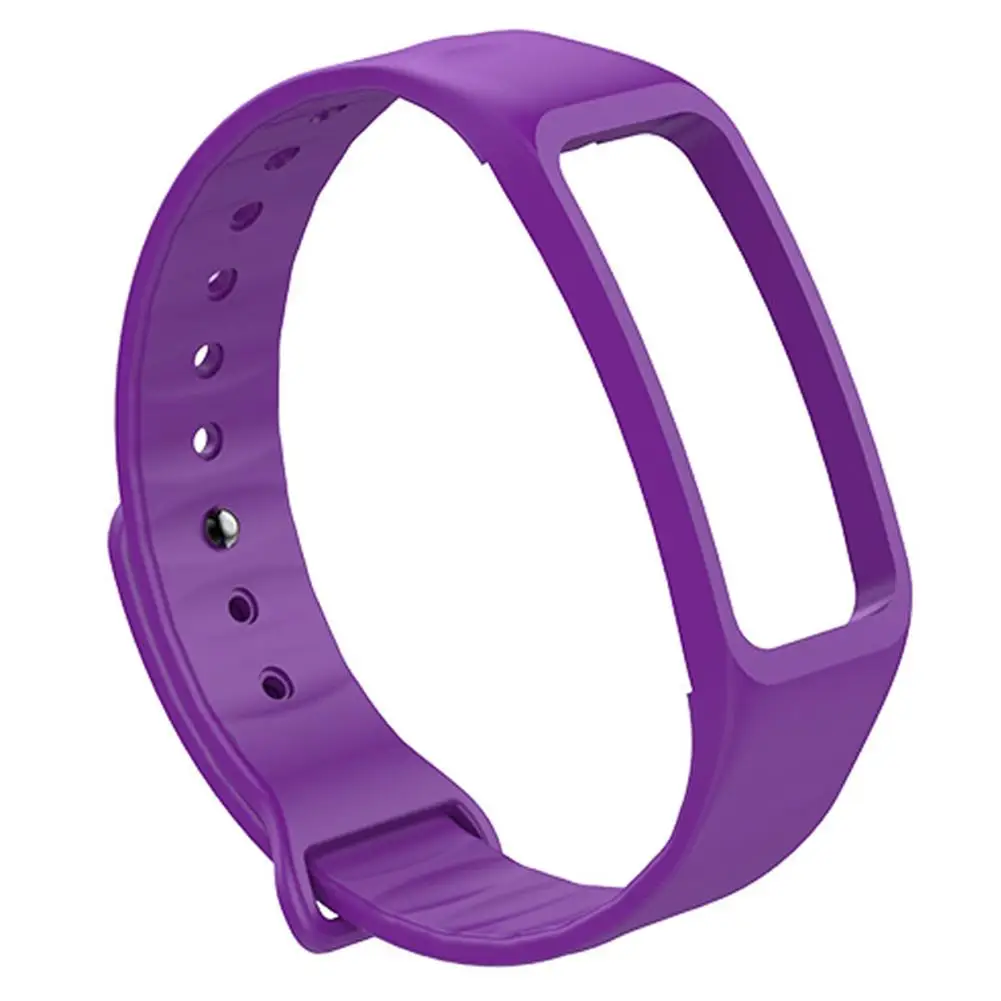 Smart Bracelet Strap Color Strap Black Purple Color Replacement Silicone Wristband for C1S C18 C1plus Men Women - Цвет: Purple