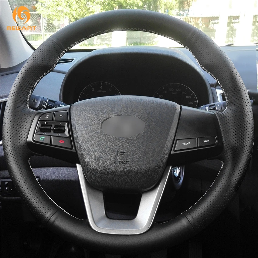 MEWANT черная натуральная кожа фотоаксессуары для Hyundai ix25 2014 2016 Creta 2017 запчасти