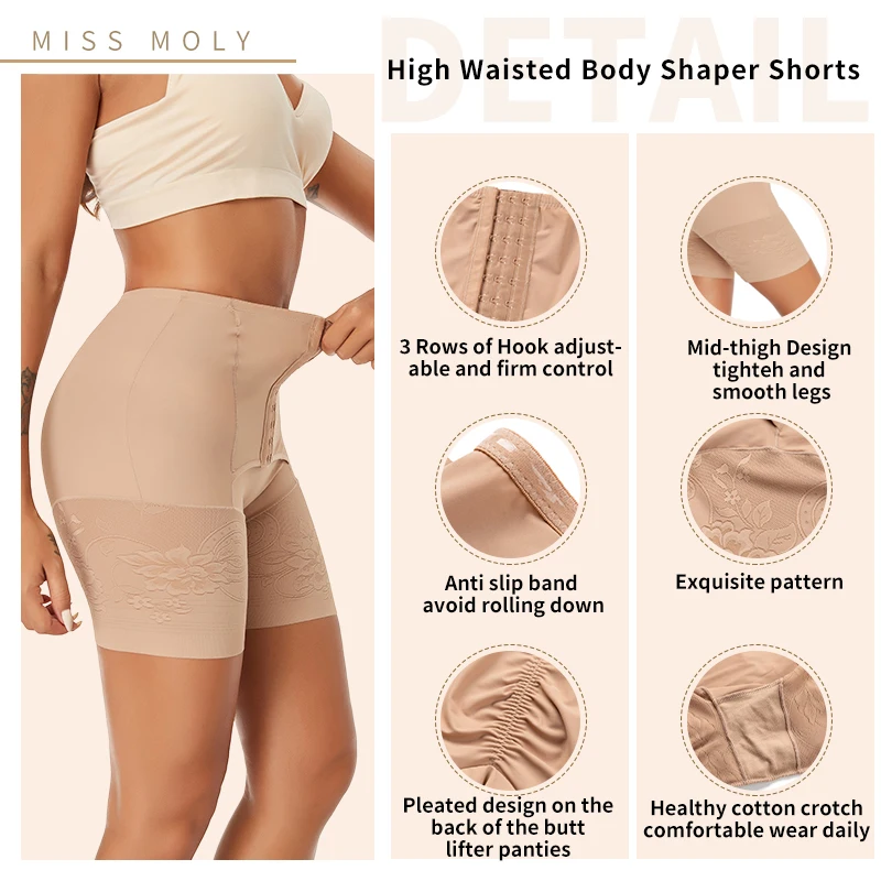 Seamless Slip Shorts Women Panties Shapewear Thigh Slimmer High