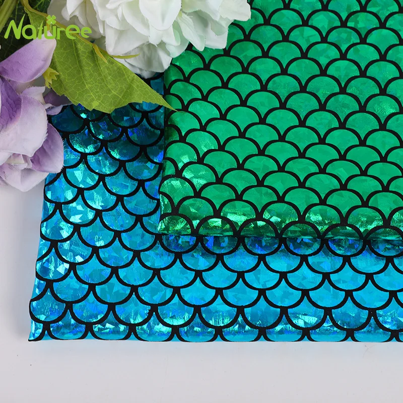 1.5M*1M Laser Bronzing Fabric Spandex Four-sided Stretch Luggage Dress Stage | Дом и сад