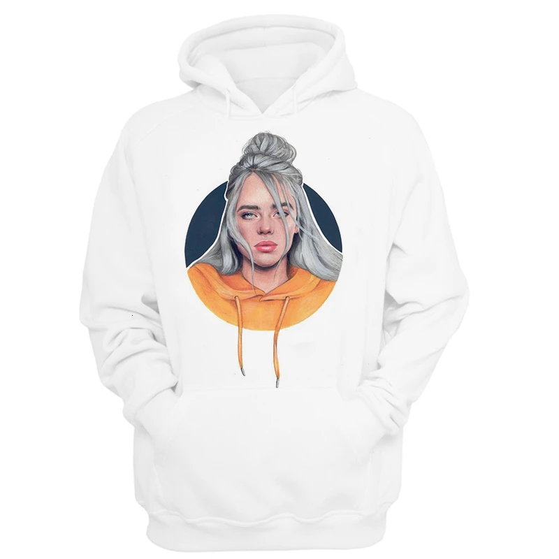 Мужская одежда Billie Eilish Толстовка Женский свитшот Харадзюку корейская модная одежда 90s хип хоп Японская уличная винтажная