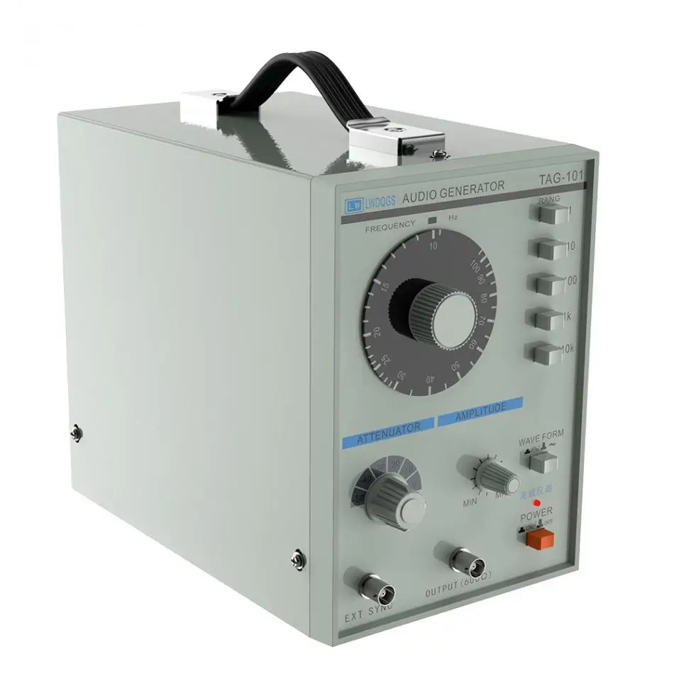 

EU US AC 100-240V TAG-101 Low Frequency Audio Signal Generator Signal Source 10Hz-1MHz