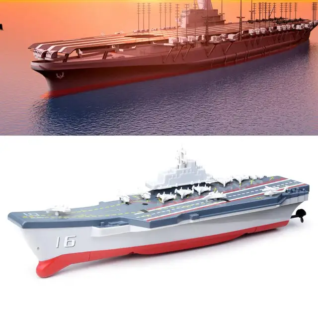 2.4G Mini RC Boat Warship Model Simulation Navy Battleship Speedboat Toy 3