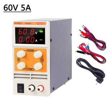 

New 60V 5A Laboratory Adjustable Power Supply DC Bench Switching digital Display voltage and current regulator Power Source Diy