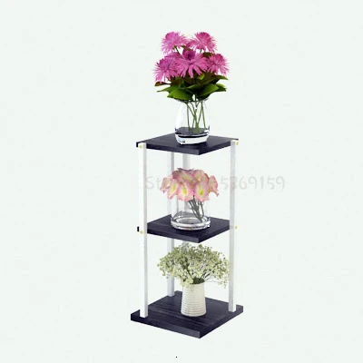 height72cm Airs крытый гостиной Крытый стальной деревянный угловой цветочный шкаф разряда цветочный горшок зеленый Luo Botany Многоэтажный каркас - Цвет: height72cm