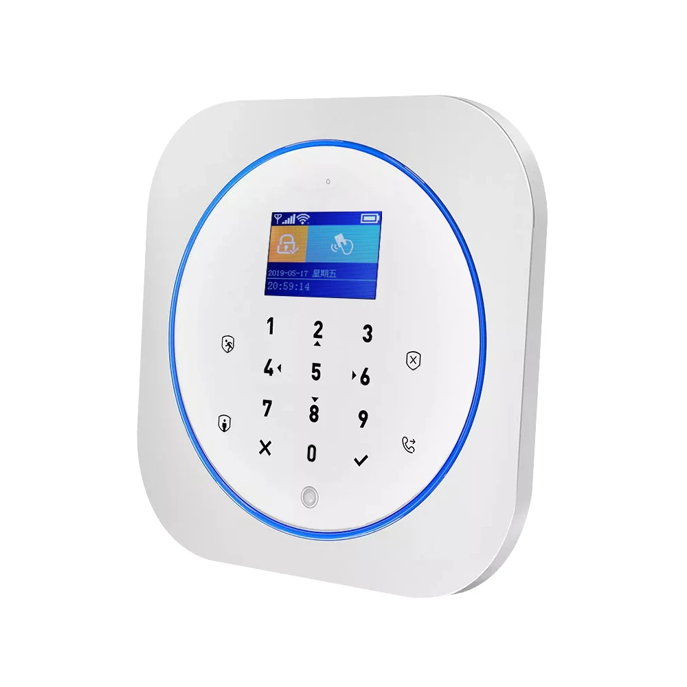 Wifi GSM Alarmsysteem 433 Draadloze Bedrade Detectoren Alarm Smart Home Relaisuitgang APP Russisch/Spaans/frankrijk/Italiaanse