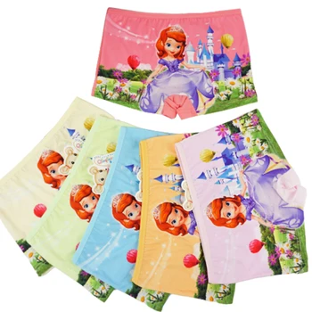 

3pcs/Lot Children Girls Cartoon Sofia Cute Underwear Kids Cozy Cotton Underpants Infant Baby Girl Panties Boxer Briefs Panty