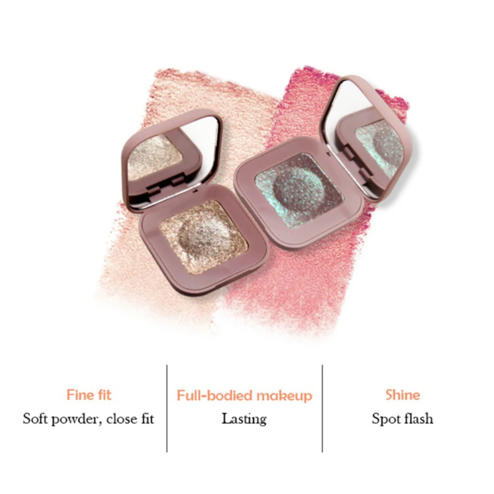 NOVO Pigment Glitter Eyeshadow Long Lasting Single Fingertip Eye Makeup