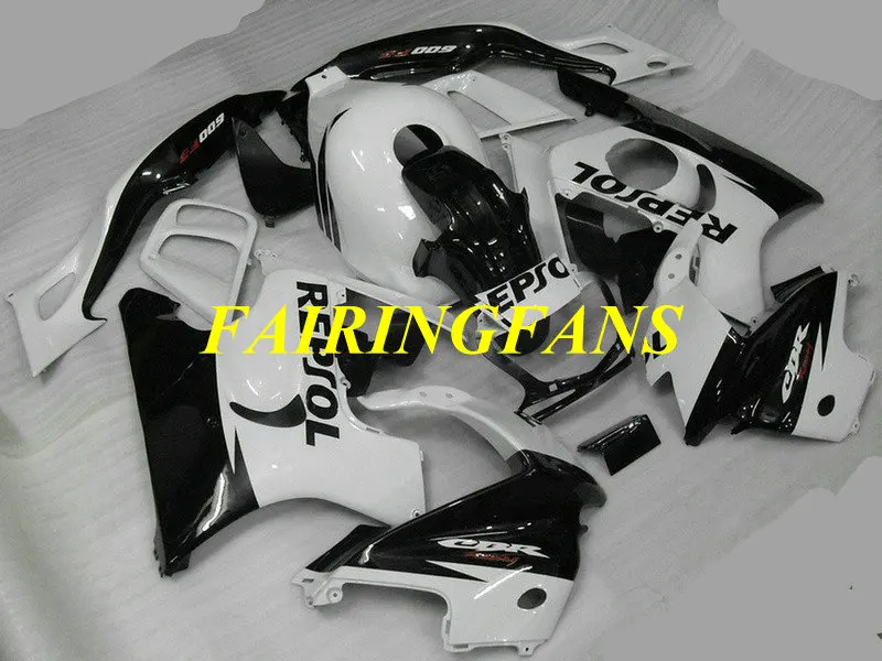 Мотоцикл обтекатель комплект для HONDA CBR600F3 97 98 CBR 600 F3 CBR 600F3 CBR600 1997 1998 черно белые Обтекатели части+ подарки HM17