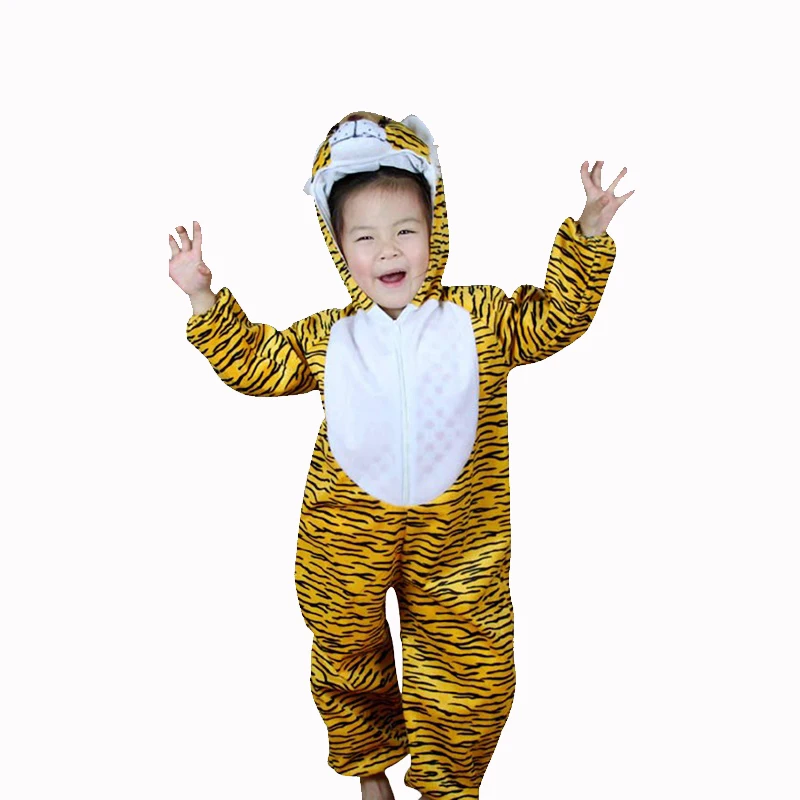 Kids Cartoon Animals Tiger Costumes Boys Girl School Stage Halloween Cosplay Costume Anime Disfraces Dress Up Role Play Jumpsuit Kids Cartoon Animals Tiger Costumes Boys Girl School Stage Halloween Cosplay Costume Anime Disfraces Dress Up Role Play Jumpsuit