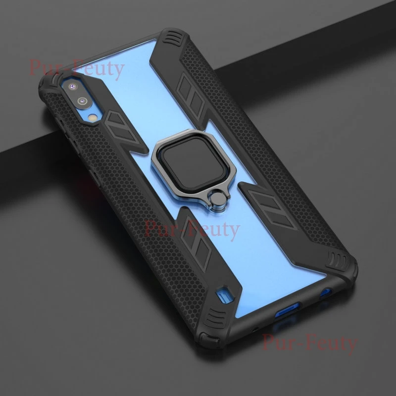 Чехол для samsung Galaxy M10 SM-M105F/DS Силиконовый Броня бампер противоударный Анти-осенний Модный чехол для Galaxy M10 металлическое кольцо