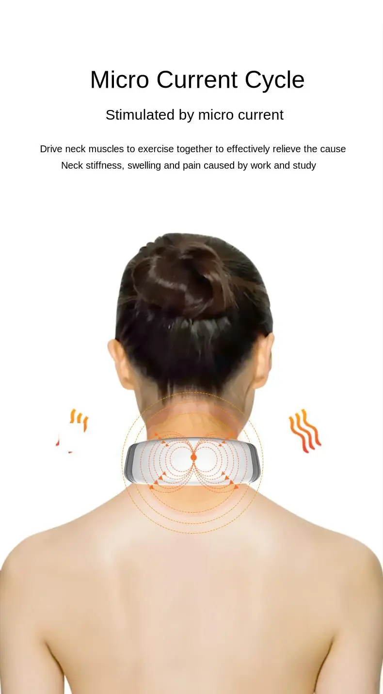 Controle de Voz Alívio da Dor Inteligente Dezenas Cervical Massagem Instrumento Aquecimento Vibração Ombro Massageador 13 Cheap Instrumento Da Massagem Da garganta