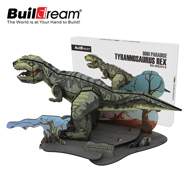 

Creative 3D Paper Puzzle Dinosaur Model Children'S Educational DIY Assembled Splicing Toys