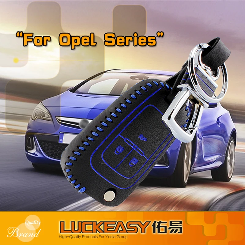 Luckeasy чехол для ключей Opel Meriva 2013 mpv opel zafira Insignia 2013 astra Натуральная кожа автомобильный чехол для ключей кошелек держатель key2a