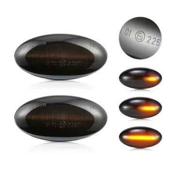 

2pcs Led Dynamic Turn Signal Side Marker Light Sequential Blinker Light for Peugeot 307 206 207 407 107 607 for Citroen C1 C2 C3