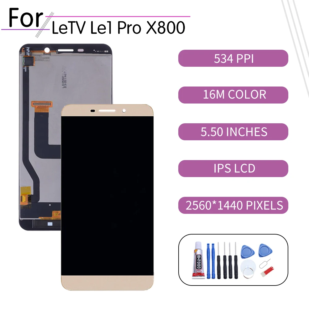 5 &quotоригинал для LETV LeEco Le 1 Pro X800 ЖК дисплей кодирующий преобразователь сенсорного