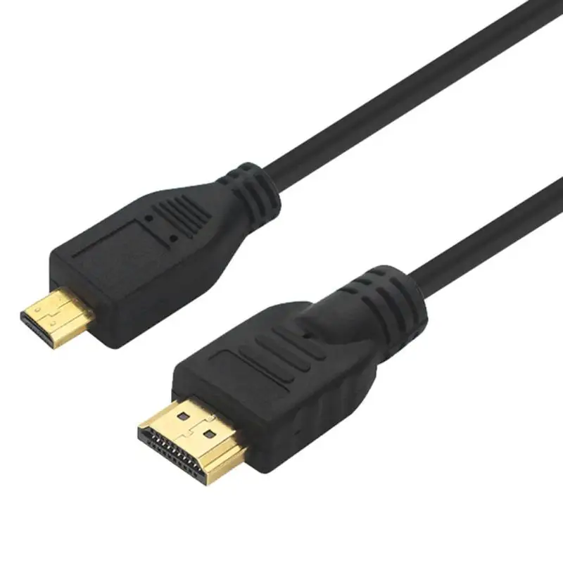 1.5m HDMI Cable High speed 4K HD Micro HDMI to HDMI Cable Video Adapter Cord gold plated hdmi cable for Raspberry Pi 4B