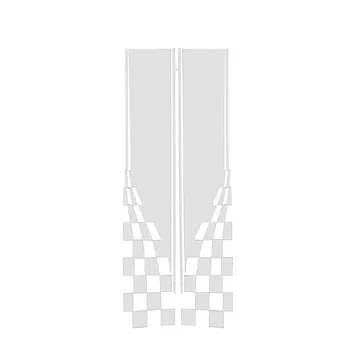

2pcs Car Chart Decal Vinyl Car Truck Body Racing Stripe Sticker Attractive Decor