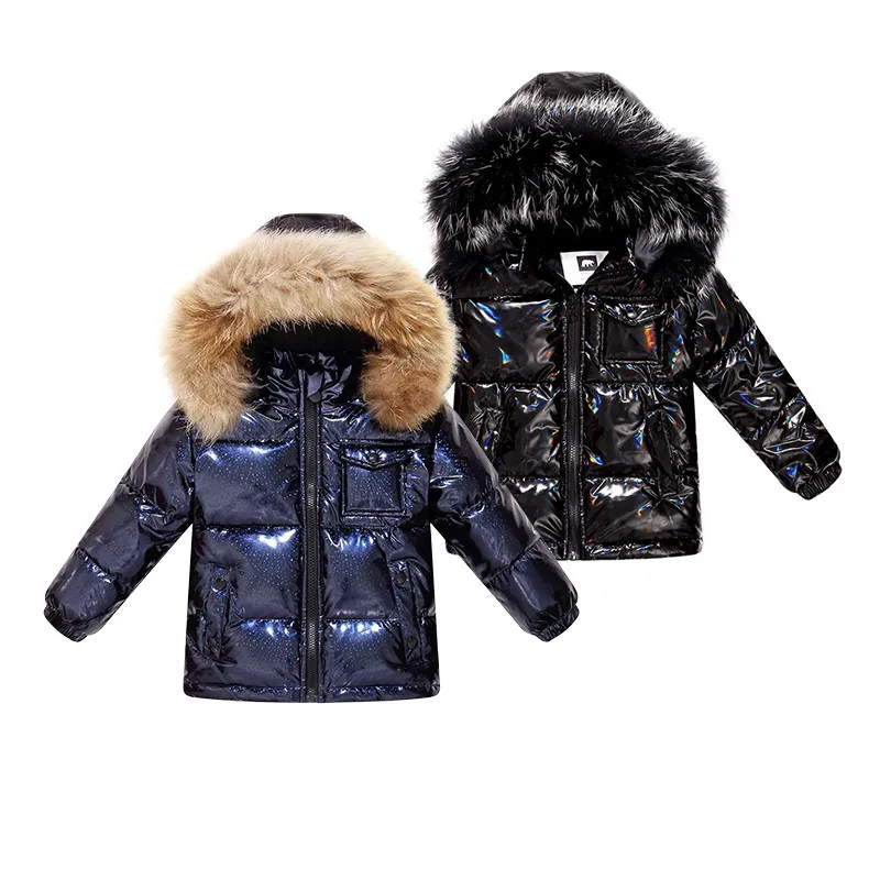 2-14 Years Children Down Jacket Winter Clothing Boys Girls Parka Snowsuit
