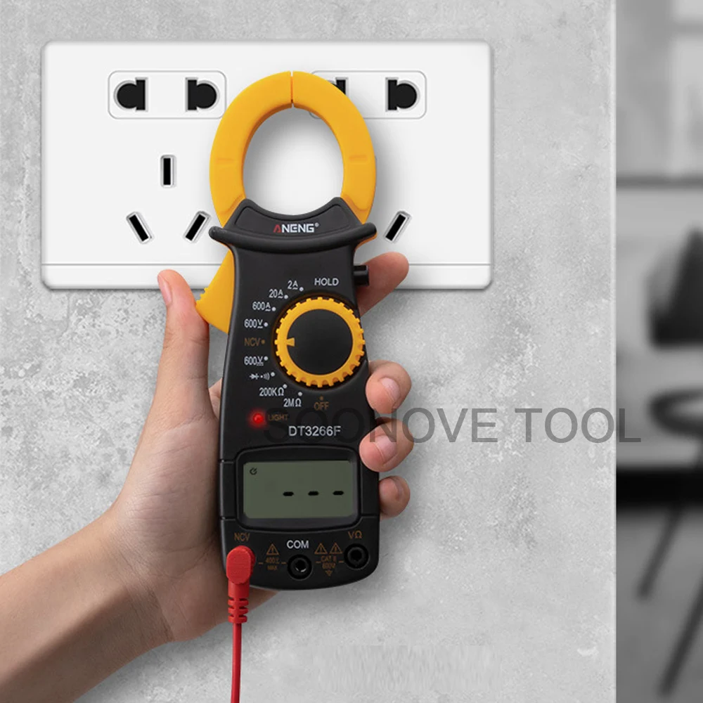 ANENG DT-3266F цифровой дисплей Ампер клещи мультиметр NCV токовые клещи Вольтметр Амперметр AC/DC Ток Тестер