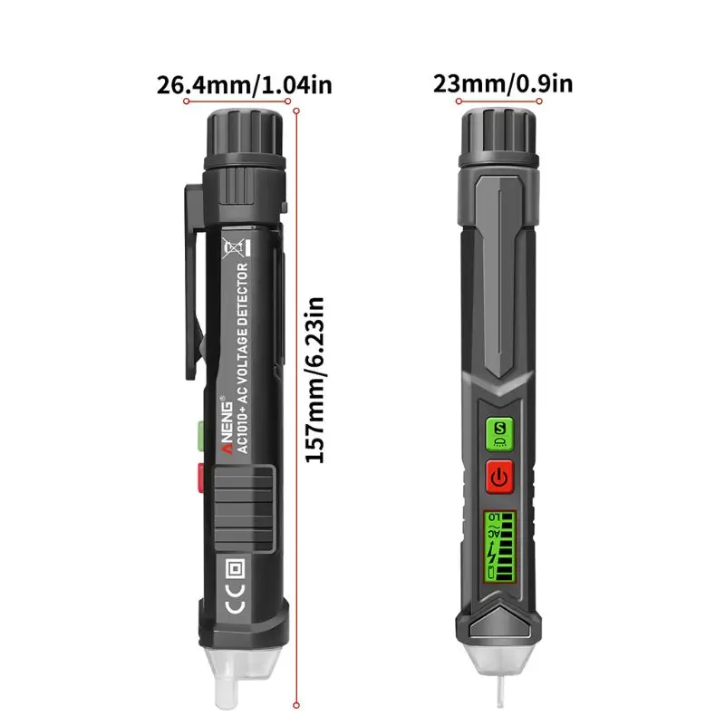 

AC1010+ Smart Non-contact Voltage Tester Induction Detector Alarm Induction Pen B95B