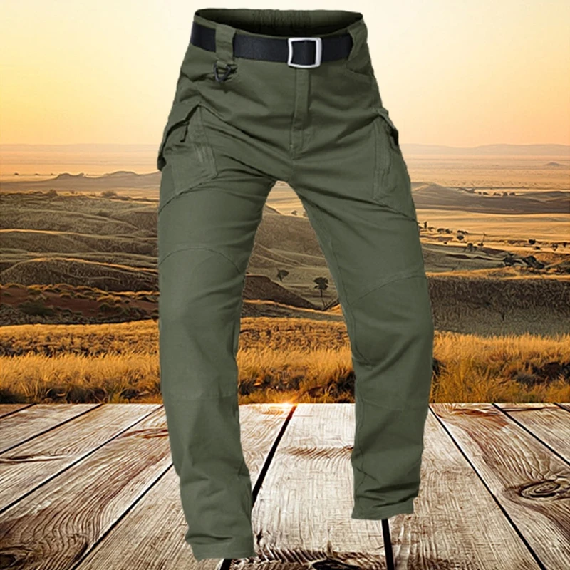 Men's Tactical Cargo Pants Elastic Multi Pocket Outdoor Casual Pants Military Army Combat Trousers  Sweatpants Plus Size 6XL