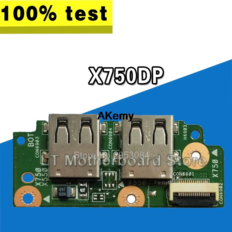 Оригинальный Для For Asus VM590Z K555Z X550D K550Z X550DP X750J K750J K550D ноутбук аудио USB IO Плата