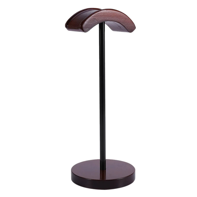 Universal Headset Holder Hanger Wooden Metal Earphone Display Rack Stand Home Office Headphone Shelf Rack Stand Holder