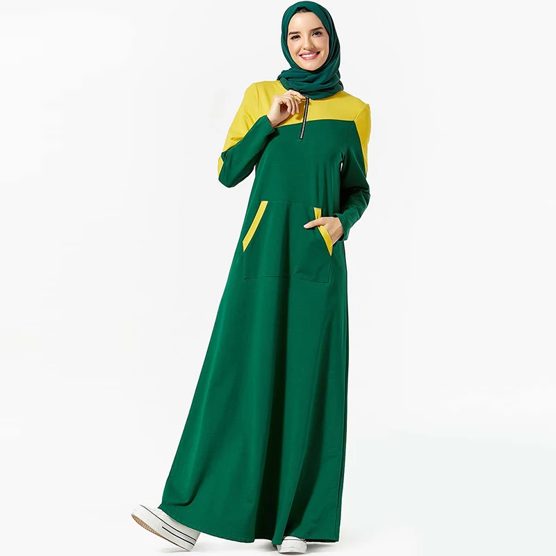 Muslim Hijab Dress Islam Abaya Moroccan Kaftan Dubai Maxi Large Plus Size Soft Cotton Islamic Clothing Abayas For Women Caftan