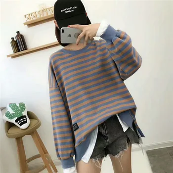 

Fashion Women New Hoodies 2019 Autumn Long Sleeve Prints Letter Solid color Hoodies Pullovers