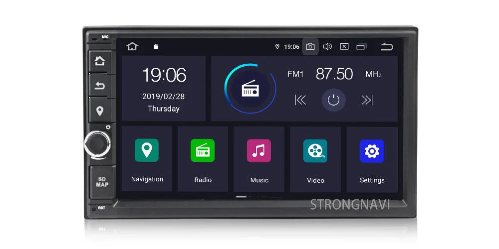 Perfect 4G RAM 64G ROM Android 9.0 Auto Radio 7Inch 2DIN Universal Car NO DVD player GPS Stereo Audio Head unit IPS DSP WIFI 31