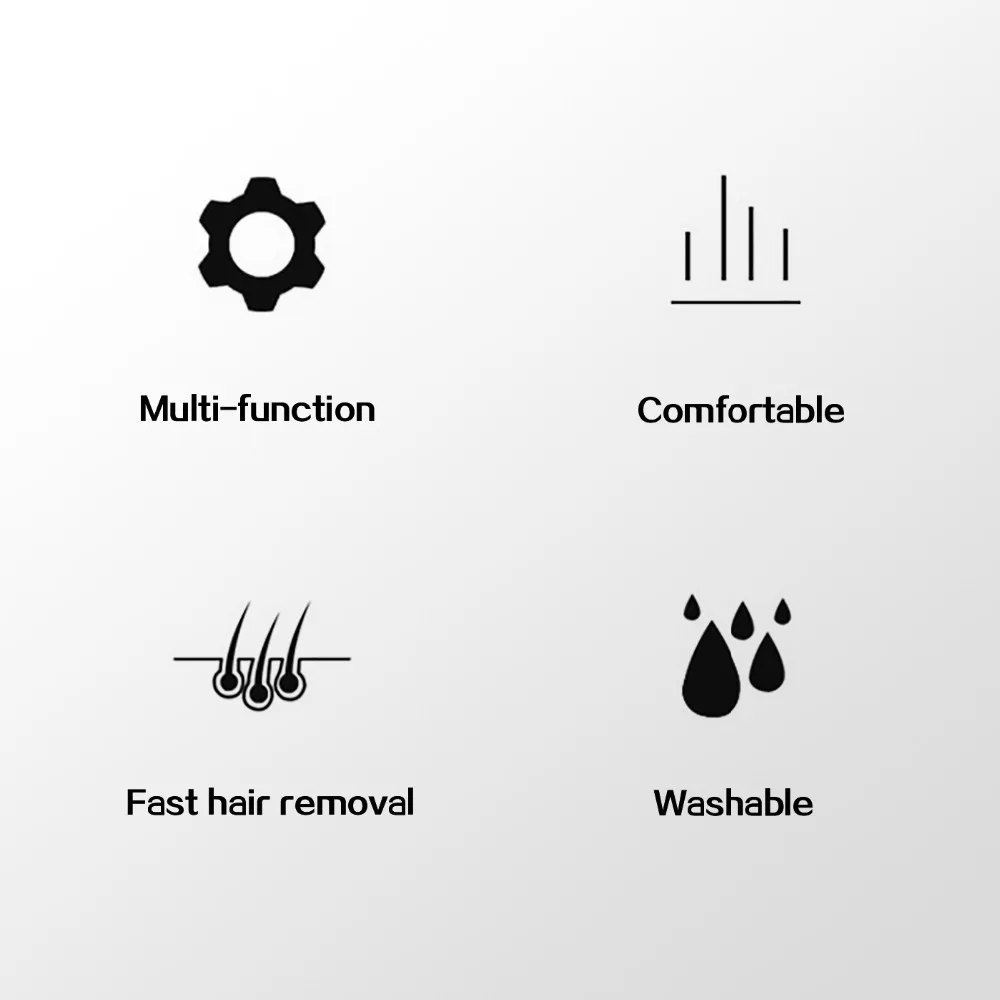 IPX7 Waterproof Electric Shaver 4 In 1 Rechargeable Remover Hair Trimmer Machine Portable USB Sideburn Men Beard Hair Shaving (2)