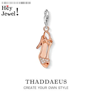 

Rose Gold Color High Heel Shoe Pendant Charm For Women Fit Bracelet Chain Necklaces 2020 New 925 Sterling Silver Romantic Gift