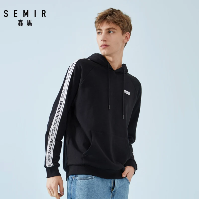 Мужская толстовка с капюшоном Semir хлопковая принтом весна 2019 | одежда