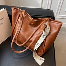 

Large Capacity Women's Tote Bag Big Size Leather Shopper Bag New Brand Designer Handbags Female Hot Sale Casual Shoulder Bag Sac