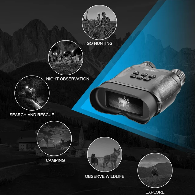 APEXEL Digital Night Vision Binoculars With Video Recording Outdoor Fun $ Sports