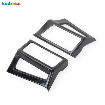 

For Mitsubishi Delica 2020 2021 Black Car Interior Front Side Air Vent Outlet Cover Trim Decoration Frame Trims Accessories RHD