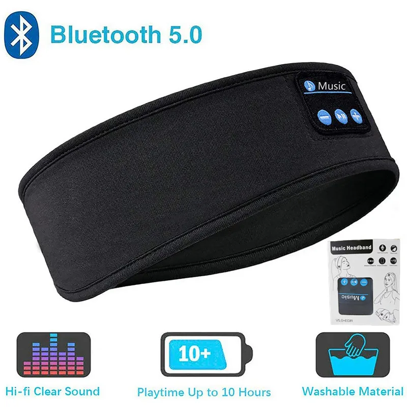 

Sleep Headphones Bluetooth Headband,Wireless Music Sport Headbands,Soft Sleeping Headsets with Built in Speaker for Running,Yoga