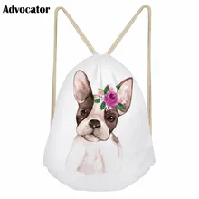 ADVOCATOR Новая Гирлянда с животным узором, сумка на шнурке для детей, детская сумка, рюкзак из конвы для подростков, мальчиков и девочек, повседневная сумка для хранения