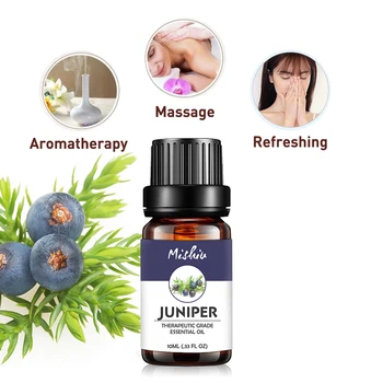 

Mishiu 10ML Pure Juniper Essential Oil Promote Metabolism, Relieve Worriness, Gloominess, Fear Aromatherapy Diffusers Oil 10ML
