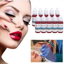 1 бутылка 15 мл Перманентный микро пигментный краситель блеск для губ Перманентный карандаш для бровей чернила для татуажа изменение цвета губ инструмент для красоты