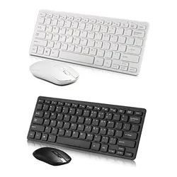 Para 2.4g teclado sem fio mouse combos kit teclado teclado ultra fino gaming teclados mouse sem fio para computador portátil