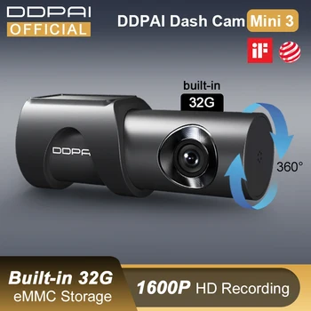 

DDPAI Dash Cam Mini 3 1600P HD Dvr Car Camera Mini3 Auto Drive Vehicle Video Recroder 2K Android Wifi Smart 24H Parking Camera